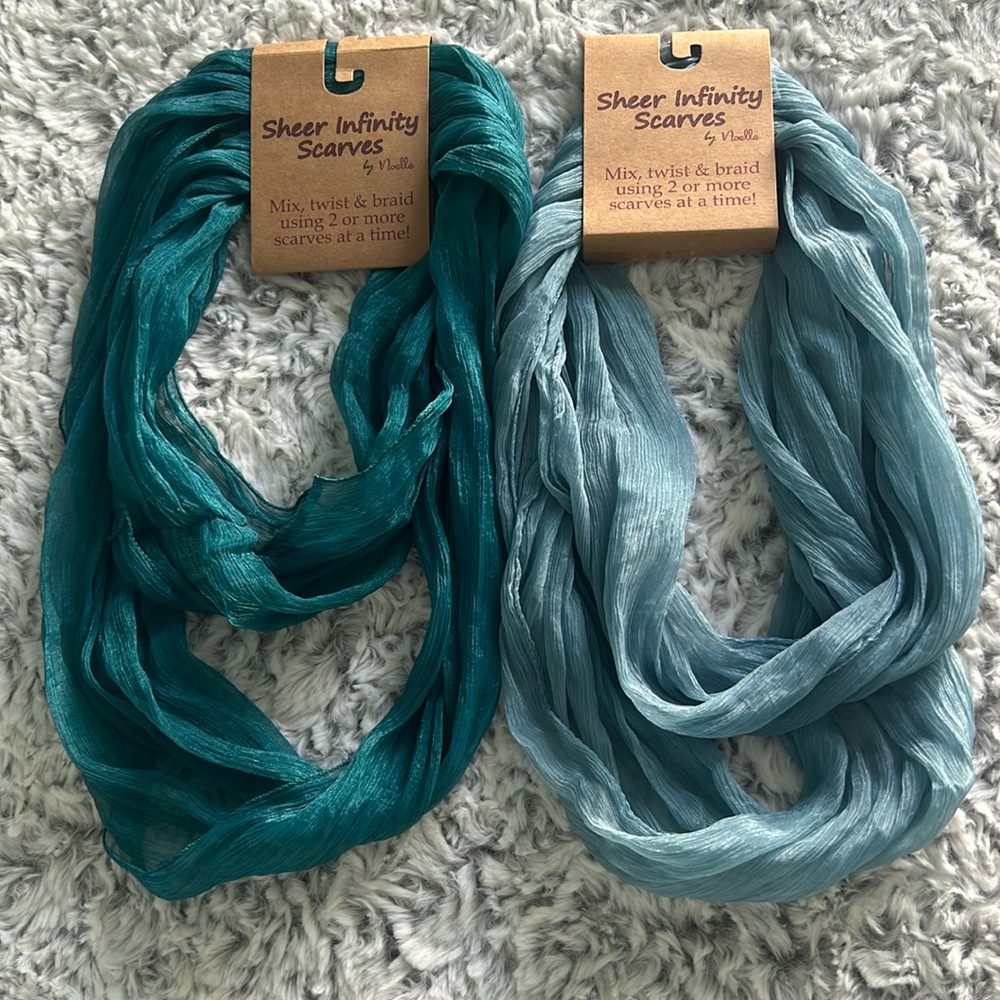 Sheer Infinite Scarves by Noelle, Pack of 2